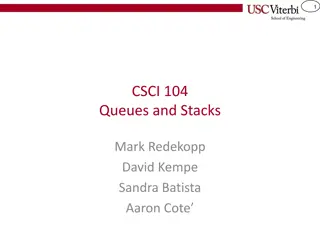 Queues and Stacks in Computer Science