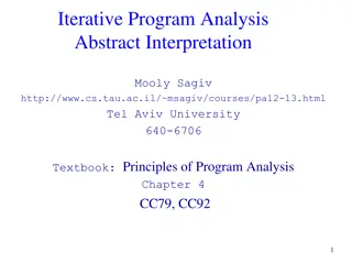 Program Analysis Techniques for Abstract Interpretation