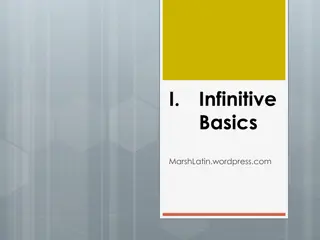 Latin Infinitives: Basics and Examples