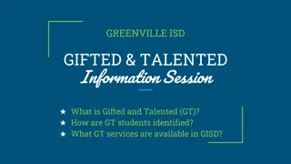 Gifted and Talented Programs in Greenville ISD