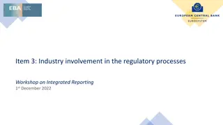 Industry Involvement in Regulatory Processes for Integrated Reporting Workshop
