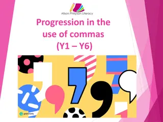 Progression in the Use of Commas: Y1-Y6 Development Guide