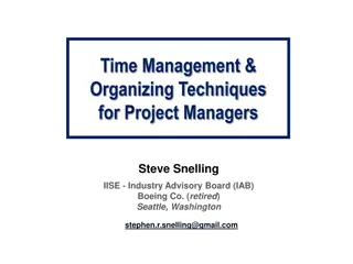 Effective Time Management and Organizing Techniques for Project Managers
