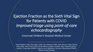 Improved Triage Using Ejection Fraction as Sixth Vital Sign for COVID Patients