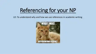 Academic Referencing in Writing