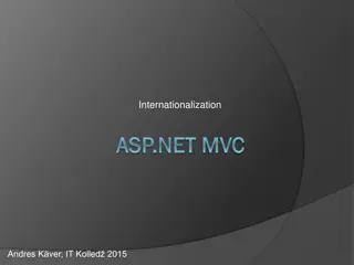 Internationalization and Localization in ASP.NET MVC Applications