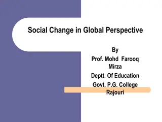 Social Change in a Global Context - Perspectives and Theories