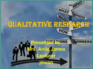 Qualitative Research in Depth