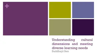 Dimensions and Meeting Diverse Learning Needs in Cultural Context