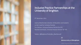 Building Inclusive Practice Partnerships at University of Brighton