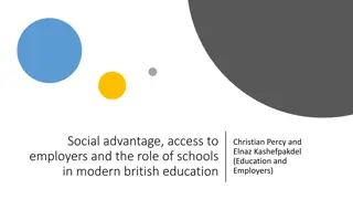 Social Advantage and Employer Engagement in Modern British Education