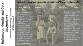 Indigenous Data Governance and Sovereignty in Nation Rebuilding Context