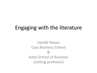 Dynamics of Scholarly Research in Organizational Studies