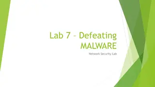 Malware: Types, Symptoms & Counter Measures