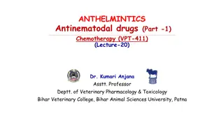 Anthelmintics: Antinematodal Drugs for Veterinary Care