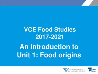 Explore the Culinary World in VCE Food Studies Unit 1