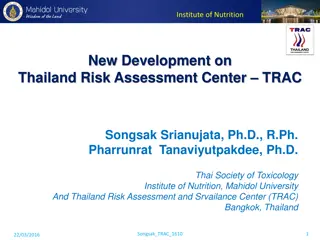 Thailand Institute of Nutrition and Risk Assessment Center - Overview