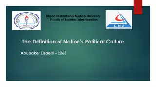 Nation's Political Culture: Insights from Libyan International Medical University Faculty