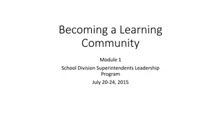 Group Dynamics and Complex Issues in Learning Communities