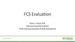 FCS Evaluation and Reporting Guidance
