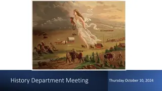History Department Meeting Highlights and Updates October 10, 2024