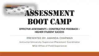 Effective Assessments and Constructive Feedback for Higher Student Success
