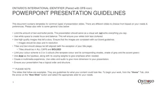 Effective PowerPoint Presentation Guidelines