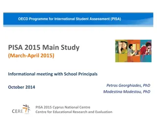 PISA 2015 Study in Cyprus: Assessment and Proficiency Levels