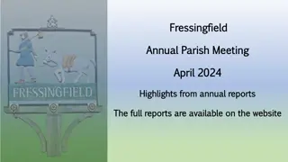 Vibrant Community Life in Fressingfield - Highlights from Annual Parish Meeting