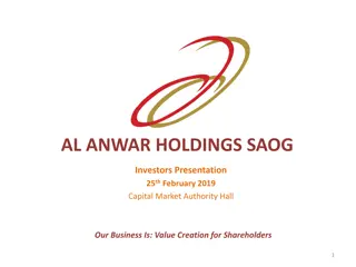 Al Anwar Holdings SAOG Investors Presentation Highlights