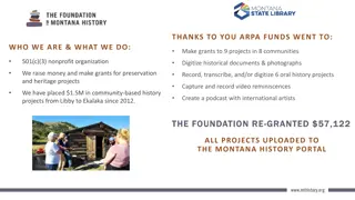 Preservation and Heritage Grants Galore in Montana