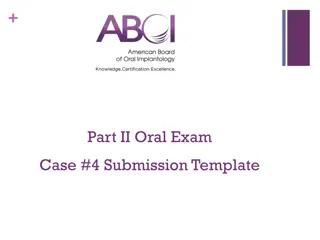 Case Study: Oral Exam Submission Template for Implant Placement