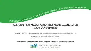 Local Governments and Cultural Heritage Development in Central Ostrobothnia