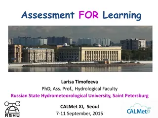 Assessment for Learning in Educational Settings