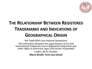 Interplay Between Registered Trademarks and Geographical Indications in EU Laws