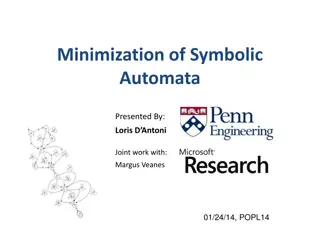 Automata Minimization Techniques and Applications