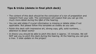 Game Development Pitch Deck Tips & Tricks