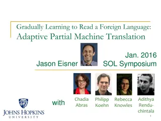 Adaptive Partial Machine Translation for Learning Foreign Languages