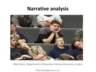 Exploring Narrative Analysis and Qualitative Data in Educational Research