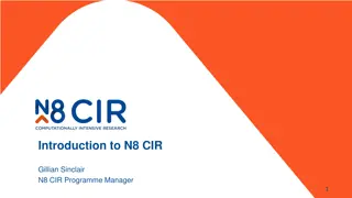 N8 CIR Research Partnership: Advancing Computational Intensive Research
