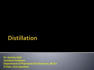 Distillation and Ideal Solutions in Chemical Engineering