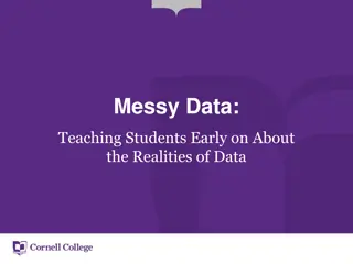 Teaching Students About Realities of Data at Cornell College