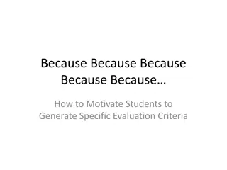 Motivating Students to Create Evaluation Criteria and Overcoming Obstacles in Education