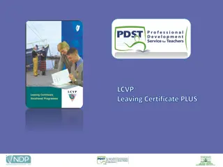 LCVP Programme and Its Structure
