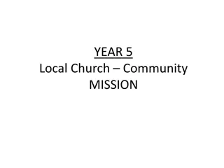 Local Church Community Mission with Confirmation and Christian Beliefs
