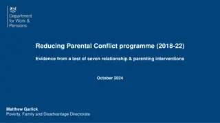 Impact of Reducing Parental Conflict Programme (2018-22)