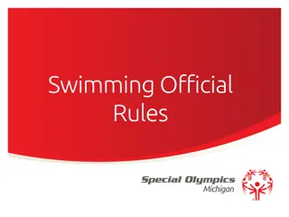 Michigan Swimming Official Rules and Event Guidelines