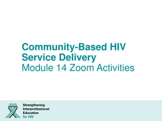 Effective Strategies for Community-Based HIV Service Delivery