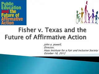 Inclusive Practices in Higher Education: Affirmative Action and Racial Equality