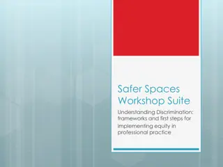 Discrimination: Frameworks and First Steps for Equity in Professional Practice